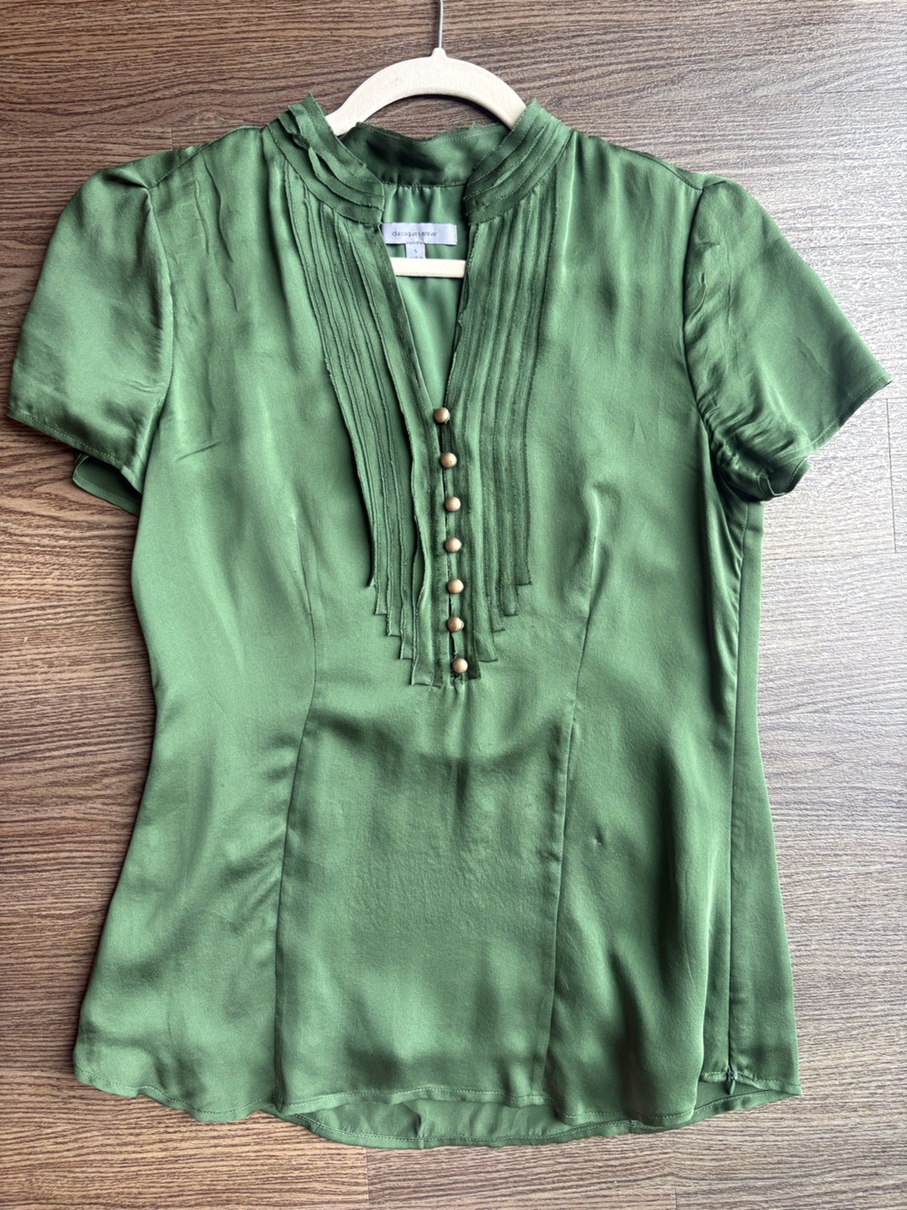 Classiques Entier Silk Button Front Blouse